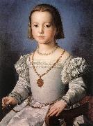 BRONZINO, Agnolo Bia, The Illegitimate Daughter of Cosimo I de  Medici oil on canvas
